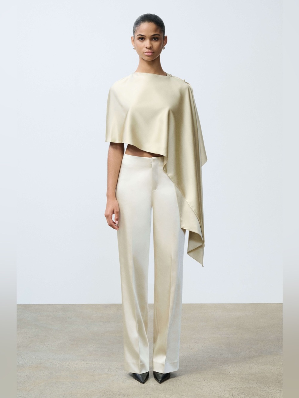 NWT SRG BELLE SILK CAPE top - Picture 3 of 14